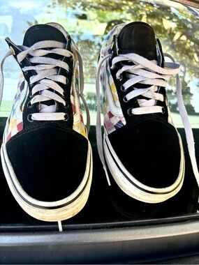 Vans Old Skool multicolored checkered sneakers in US 10